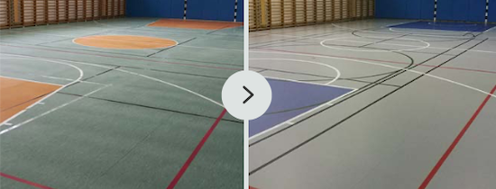 Un avant après avec une rénovation avec PU color